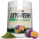 EHP Labs OxyGreens Super Greens pulver - Spirulina & Clorella Superfood, Grønn Juice pulver & Grønn Kosttilskudd med prebiotiske Fiber, Antioksidanter og immunitetsstøtte, 30 Serverer (Passionsfrukt)