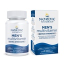 Nordic Naturals Men's Multivitamin Extra Styrke - Bone, Energi og Blood-Vesssel Support - Immunitet Supplement - 20 essensielle næringsstoffer - 60 tabletter - 30 serveringer