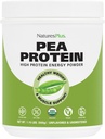 Natures Plus Organic Pea Protein - 1.1 lbs, Vegansk drikke pulver - høy energiprotein pulver, sulter suppressant, muskelbygger, fremmer hjerte helse - ikke-GMO, vegetarisk, glutenfri - 25 serveringer