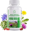 Melk Thistle Supplement, Liver Cleanse Detox & Repair Formula, 16-i-1 Herbal Liver Support Pill med Artichoke, L-Ergothioneine, Turnjube Dandelion Extract for Liver & Antioksidant 120 Kapsler