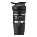 BlenderBottle Strada Shaker Cup Isolert rustfritt stål vannflaske med Wire Whisk, 24-Ounce, Svart