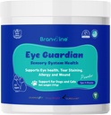 Eye Guardian for katter og hunder - støtter øyehelse, tear Staining, allergi og sår (117g) med maquiBright (normal vekt)