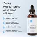 Konsult Health W8 Drops - Doctor Formulert flytende vekttap Supplement med DygloFit-støtter Appetittkontroll, metabolisme og hormonbalanse - naturlig antioksidant beskyttelse-2 Dropers to ganger daglig