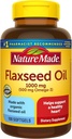 Naturlaget flaksfrø olje 1000 mg, fisk gratis omega 3 Supplement, kosttilskudd for hjerte helse støtte, 100 Softgels, 100 dagers forsyning