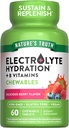 Naturens sannhet elektrolyte tabletter | 60 greve | Ikke-GMO & Glutenfri Chewable Supplement for Hydration | Berry Flavor