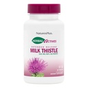 Natures Plus Herbal Actives Melk Thistle, Extended Release - 500mg, 80% Silymarin, 30 Vegetariske tabletter - Glutenfri - 30 Services