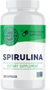 Vimergy Spirulina Kapsler – Konsentrert Planteprotein støtter immunhelse og kardiovaskulær funksjon – Vegansk, Kosher, Glutenfri – 180 Kapsler