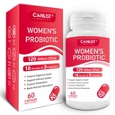Kvinners Probiotika120 Million CFUs 18 Strains 3 Prebiotika & Digestive Enzymer Inneholder organisk prebiotiske Cranberry Kvinners helse Digestive & Immune Support Non-GMO Soja Gluten Dairy Gratis