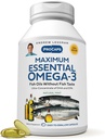 ANDREW LESSMAN Maksimal Essential Omega-3 Mint - 60 Softgels - Ultra-Pure, høy styrke Omega-3 oljer. Høy DHA, ingen mage-upset, ingen kontaminanter, ingen Mercury. Små lett å svelge Softgels