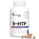 5-HTP - 200 mg 5HTP Supplement (5-hydroxytryptophan) for å støtte Mood Plus søvn*, stress relief*, 60 kapsler - 30 dagers forsyning, laget i USA