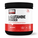 FORCE FACTOR L-Glutamine pulver for post trening gjenoppretting, muskelgjenvinning, sunn muskelfunksjon, og immunitet, 5000 mg/5g glutamintilskudd, vegan, ikke-GMO, 60 serveringer