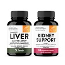 Sandhu's Liver Detox & Nurn Support Combo | Støtter Liver, Nyre og Urin Tract Health