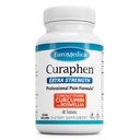 EuroMedica Curaphen Extra Styrke - Curcumin & Boswellia Supplement for sunn sirkulasjonsstøtte - Turmeric Supplement for å støtte leddene, muskel helse og endorfin produksjon - 60 tabletter
