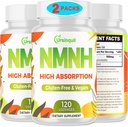 Sublingual NMNH 500 mg (Dihydronotinamid Mononucleotid) (240 Serveringer, NMNH 500 mg per servering) NAD Supplement til å øke NAD nivåer som vi alder, for anti-aldring, energi, immunitet, fokus - 2 pakke