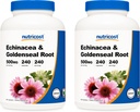 Nutricost Echinacea & Goldenseal Root, 500 mg, 240 kapsler (2 flasker) - Veggie Caps, Ikke GMO, Glutenfri