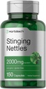 Horbäach Stinging Nettle Capsules 2000mg | 150 greve | Herbal Leaf Extract Supplement | Ikke-GMO, Glutenfri