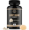 Organic Lions Mane Brain Support Dietary Supplement Premium Lions Mane Mushroom Extract - 90 kapsler