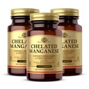 Solgar Chelated Manganese - 100 tabletter, Pakke med 2 - Støtter Bein, Joint & Nerve Helse - Ikke-GMO, Vegansk, Glutenfri, Dairy Free, Kosher - 200 Total Services