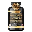 Ginkgo Biloba Alpha GPC Supplement med Panax Ginseng L Tyrosin med L Theanine, Bacopa monnieri, Rhodiola Rosea, Fosfatidylserine, B12, MCT, DMAE - Kompleks | laget i USA