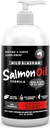 Fineste For Kjæledyr Wild Alaskan Salmon Oil for hunder og katter - Omega 3 Fiskeolje med Pollock & Salmon for sensitiv hud og Coat helse. EPA & DHA Ease kløe, støtter felles, immun og hjerte helse (16oz)