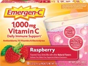 Alacer Emergen-C Vitamin C Fizzy Drink Bland bringebær - 1000 Mg - 30 Pakker