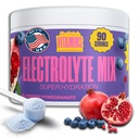 Dr. Price Elektrolyte Mix | sukkerfri Hydration pulver med 72+ Spor Mineraler | Ingen sukker, rask dissolverende elektrolyter pulver pakker | Blåbær-Pomegranat, 90 Serveringer