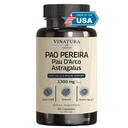 VINATURA Pao Pereira + PAU D'Arco, Astragalus - 1300MG Serving, USA laget og testet, Stemceller og immunstøtte, 60 Kapsler