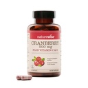 NatureWise Cranberry piller for kvinner - Ekstrakt lik 12 500mg* Cranberry Supplement + vitamin C & E - Rensing Urin Tract & Bladder - Vegan, ikke-GMO, Sukker-Free - 60 Kapsler[1-måneders forsyning]