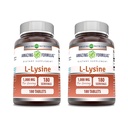 Amazing Formler L-Lysine 1000 mg Amino syre tabletter Supplement | Ikke-GMO | Glutenfri | laget i USA (180 | 2 pakke)