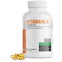 Bronson Vitamin A 10 000 IU Premium ikke-GMO Formula støtter sunn visjon og immunsystem og sunn vekst og reproduksjon, 360 Softgels