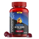 Hydroxycut Hardcore Ultra Shred Gummies, Søt Varme - 99% Stimulant Gratis - Inkluderer Capsaicin & B vitaminer - for kvinner og menn