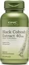GNC Herbal Plus svart cohosh ekstrakt 40mg Supplement, vegetarisk, støtte for Menopause, 100 serveringer