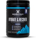 Wilderness Athlete - Hydrate & Recover | Flytende Hydration Powder Electrolyte Drink Mix - gjenopprett raskere med Bcaas - Hydrate pulver med 1000 mg vitamin C - 30 servering tub (blå bringebær)