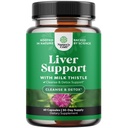 Melk Thistle Liver Support Supplement - Herbal Liver Supplement med Silymarin Melk Thistle Ekstrakt Dandelion Root Artichoke Ekstrakt Choline Bitartrat Berberine og Chicory Root for rengjøring 60 greve