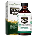Mor natur USDA organisk svart frøolje, høy TQ 2%, kald presset, ubegrenset Nigella Sativa, Omega 3 6 9 for immun, felles og hjerte støtte, hår og hud, ikke-GMO, glassflaske (8oz)