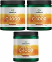 Swanson vitamin C pulver 100% ren askorbinsyre, immunsystem støtte, hud helse, kardiovaskulær helse, antioksidant Supplement 1000 mg (per servering) 1 lb. 454 g (3 pakke)