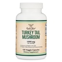 Tyrkia Tail Mushroom Supplement (120 kapsler - 2 måneders forsyning) (Coriolus Versicolor) omfattende immunsystemstøtte, ikke-GMO, Glutenfri, voksende og innkapslet i USA av dobbel tre