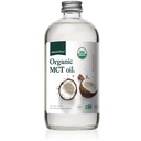 Naturlig kraft organisk MCT olje – ren glassflaske – laget av 100% kaldpresset jomfru kokosolje + sertifisert keto, Paleo, Kosher, Vegansk og ikke-GMO – Lab testet for kvalitet og renhet - 16 Ounce