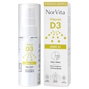 Vitamin D3 Spray 4000 IE (215 Serveringer) - Høy absorpsjon, Vegan, støtter bein og immun helse, kalsiumabsorpsjon - daglig oral vitamin D Spray