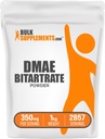 BulkSupplements.com DMAE Bitartrat pulver - Dimetylaminoetanol Bitartrat, DMAE Supplement - Unflavored & Glutenfri, 350 mg per servering, 1kg (2,2 lbs) (Pack of 1)