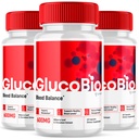 (3 Pakke) Glucobio Capsules, Gluco Bio Avansert Glyco Støtte Formula piller, Glucobio Extra Styrke Supplement, Glucobio Natural Ingredienser Glykogen Støtte, Gluco Bio Glykogen Anmeldelser (180 Kapsler)