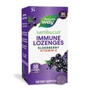 Naturens måte Sambucus Immune Lozenges, med vitamin C, svart eldrebær ekstrakt, immun støtte*, 30 Lozenges (Packing May Vary)