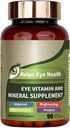 Eye Vitamin & Mineral Supplement med Lutein, Zeaxanthin, støtter Eye Strain, Visjon Helse for voksne med vitaminer C & E, Vegan Eye Vitamin
