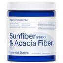 Essential Stacks Organic Sunfiber Prebiotic Fiber (Partially Hydrolysert Guar Gum / PHGG) med Acacia Fiber Powder - Glutenfri, Ikke-GMO & Uflavored Oppløselig Fiber (7,4 oz)