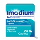 Imodium A-D diarrea Relief Caplets med Loperamid HCl, Anti-Diarreal medisin for å hjelpe kontroll symptomer på diarre på grunn av akutt, reisendes diarre, HSA/FSA kvalifisert, 24 ct