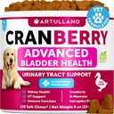 Hund UTI-behandling - Cranberry Supplement & Blader Control for hunder - urinveistrakt infeksjon Inkontinens Pill, Blader Stones - UTI medisin behandlinger - 120 myke Chews for nynorsk støtte med fiskeolje
