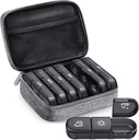 ZIKEE Stor ukentlig Pille Case Organizer 3 ganger om dagen, bærbar lys bevis Canvas Bag Pille Box 7 dag for å beskytte din personvern og butikken medisinering, vitamin, fiskeolje, Supplement (Grey)