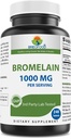 Brieofood Bromelain 1000mg per servering 240 tabletter - Proteolytisk Digestive Enzyme - støtter sunn digestion, felles helse, næringsrik absorpsjon