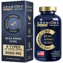 Essentielle Aminosyrer Supplement for menn og kvinner - Alle 9 BCAA EAA Supplements Formula - Leucine Aminosyre, Lysin, Tryptofan, Avansert Amino Kompleks - 120 Vegansk kapsler