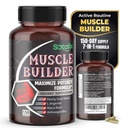 Ultra Muscle Builder Supplement med L-Arginine & Tribulus – Sports Trening Support – 150 kapsler (150-dagers forsyning)